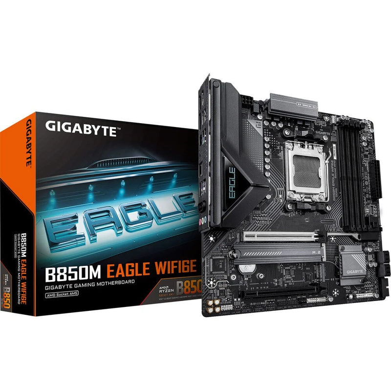 Placa-mãe Gigabyte B850M EAGLE WIFI6E - AMD B850 AM5 Max256GB DDR5 Micro ATX-