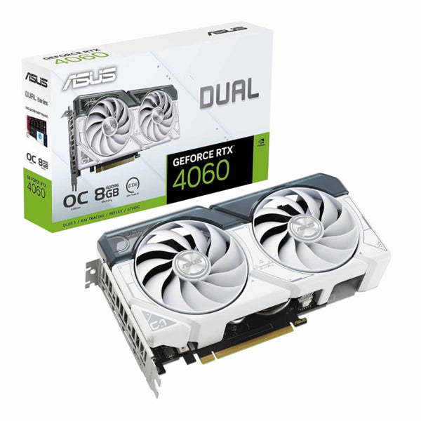 Asus Nvidia Geforce RTX 4060 8gb Oc Edition White Video Card Gaming PC _
