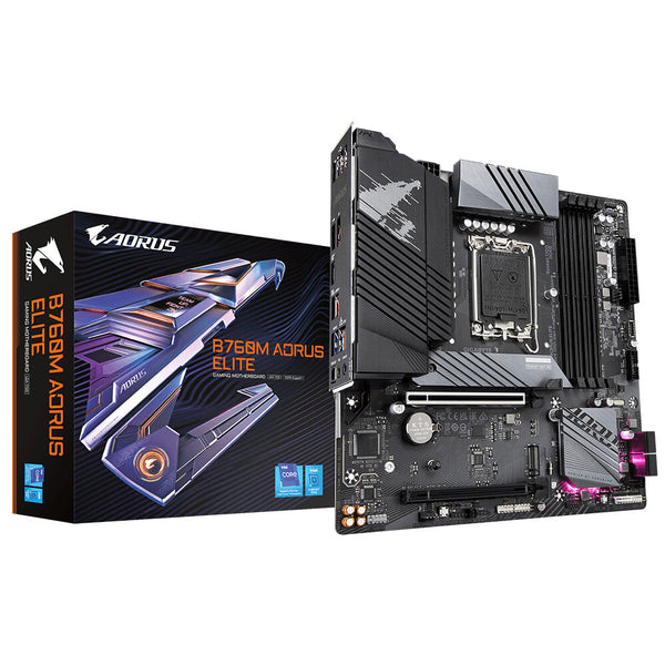 Gigabyte B760M AORUS ELITE motherboard B760 LGA1700 DDR5 M.2 HDMI mATX #W1-