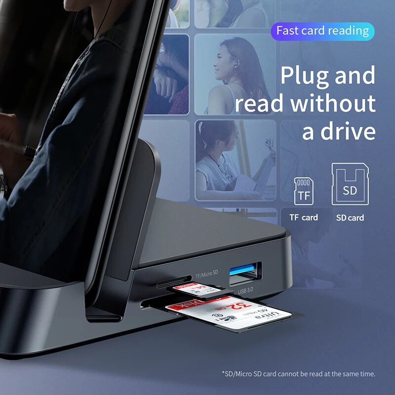 Baseus-Estação de Dock USB C HUB, Dex Station para USB 3.0, Compatível com HDMI, Samsung S20, Nota 20, Huawei P40, Mate 30, Tipo C