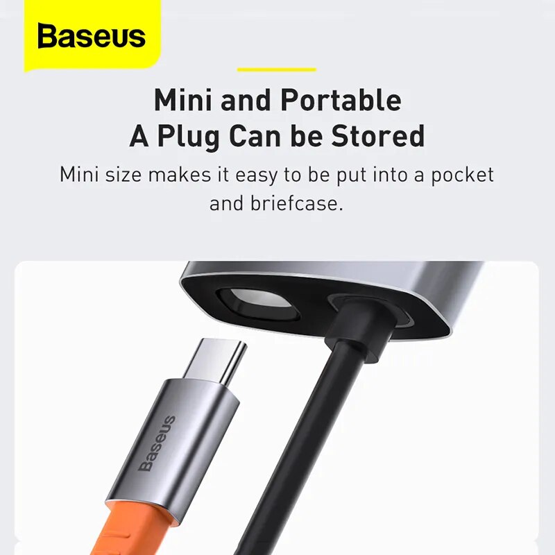 Baseus-HUB USB C para Macbook Pro Air Surface Pro 7, USB 3.0, Tipo C, Multi HUB, Rede Ethernet, Dock Station, Splitter
