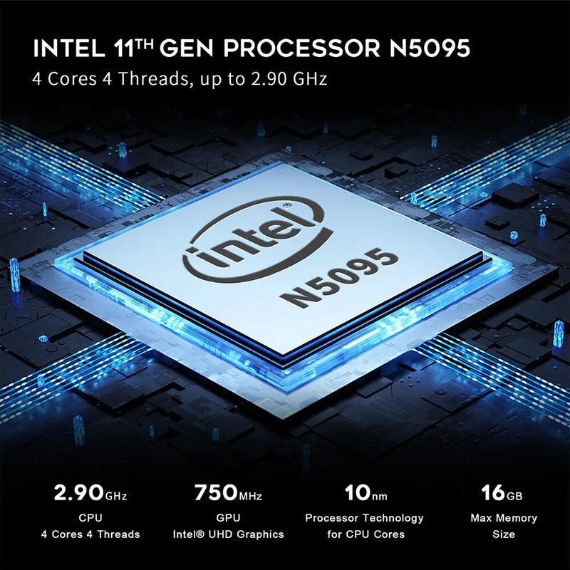 Beelink Desktop Gaming Computer, Mini S, Intel, 11th Gen, N5095, N100, S12 Pro, DDR4, 8GB, 128GB, SSD, N95 VS, GK3V, J4125