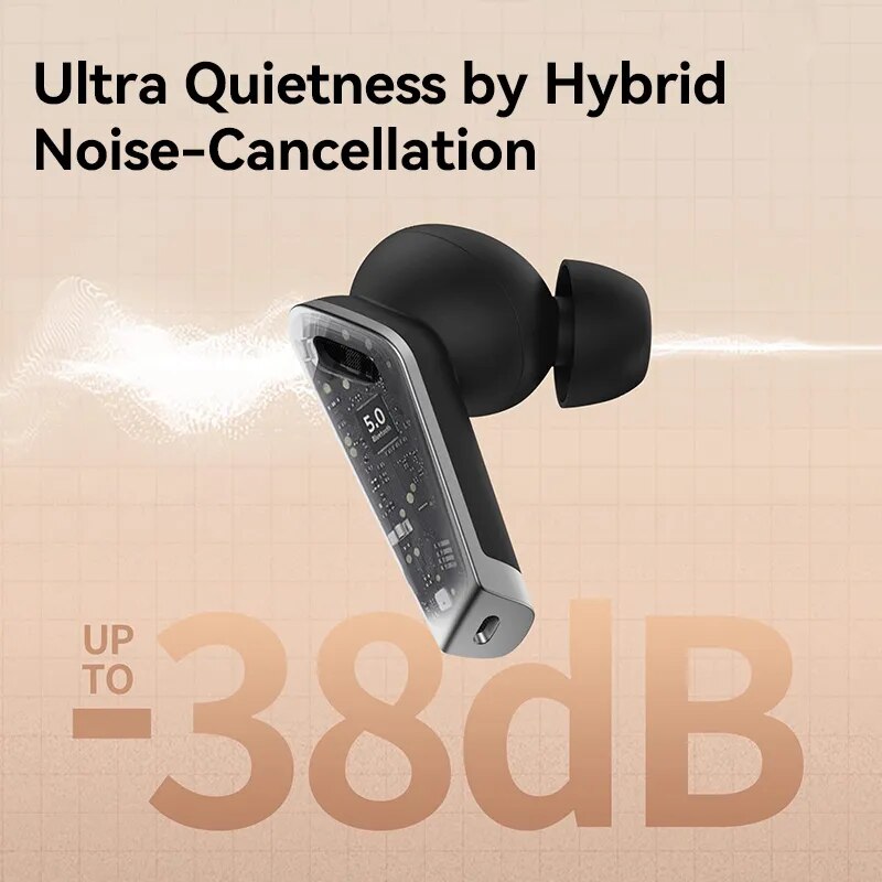 Edifier twsnb2 pro tws anc sem fio bluetooth fone de ouvido cancelamento ruído ativo jogos fones bluetooth 5.0 32h playtime