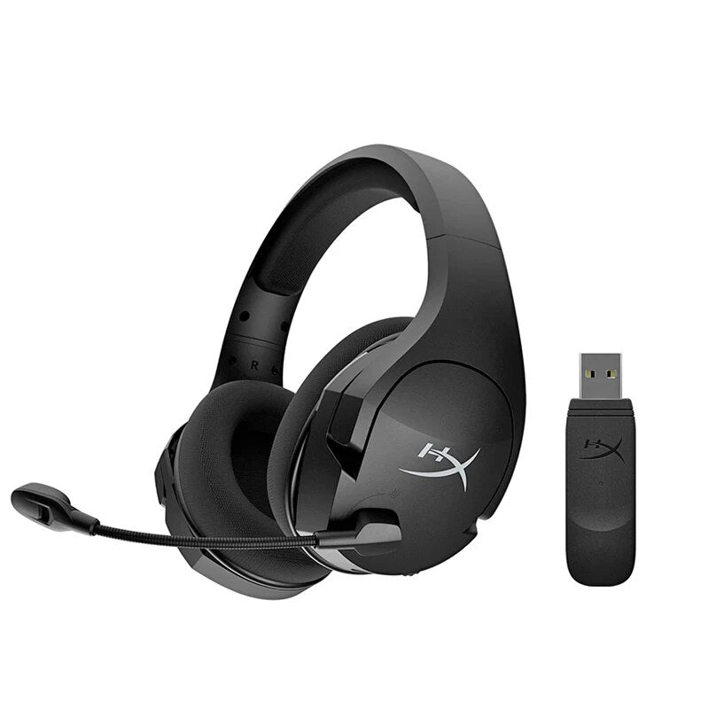 Headset para jogos com microfone com cancelamento de ruído, HyperX Stinger Core, Wireless 7.1, som surround, Gaming Grade