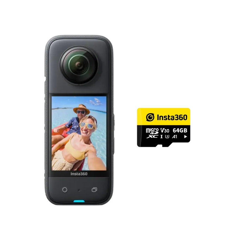 Insta360 x3-câmera de ação 360 à prova d'água com sensores de 1/2 "48mp, 5.7k 360 vídeo hdr ativo, foto de 360 de 72mp, lente única 4k