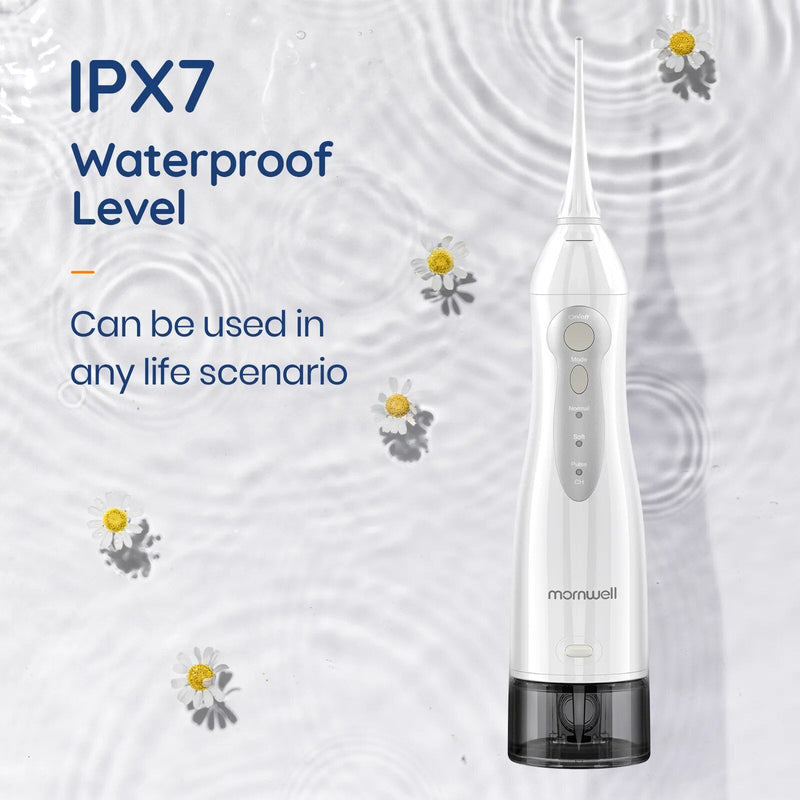 Irrigador oral usb recarregável água flosser portátil dental jato de água 300ml tanque de água à prova dwaterproof água dentes mais limpo