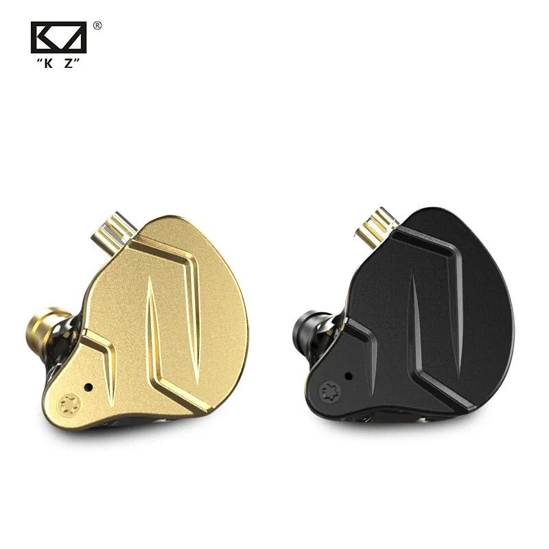Kz-zsn pro x 1ba + fone de ouvido 1dd, fone de ouvido de metal hifi, intra-auricular, esporte, controle de ruído, zax, zsx, as10, asf, as16, as06