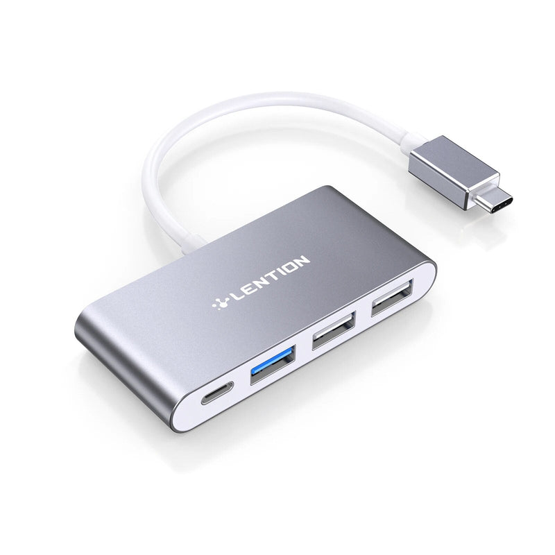 Lention 4-em-1 USB-C hub com tipo c usb 3.0 usb 2.0 compatível 2023-2016 macbook pro 13-16 adaptador de conexão multiport