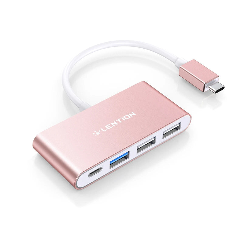 Lention 4-em-1 USB-C hub com tipo c usb 3.0 usb 2.0 compatível 2023-2016 macbook pro 13-16 adaptador de conexão multiport