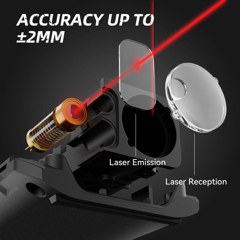 Mileseey Digital Laser Rangefinder, distância medidor, fita métrica, X5