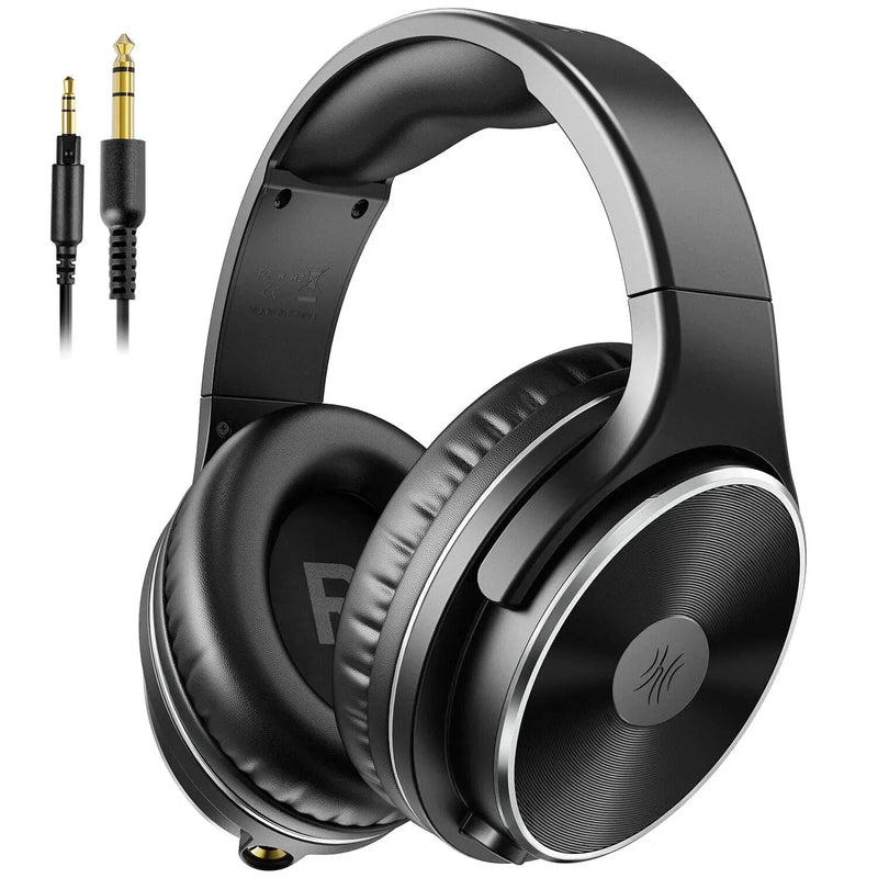 OneOdio-Monitor Profissional de Estúdio, HiFi, Costas Fechadas, Over Ear, Com Fio, Dual Jack, Mixagem, Gravação de Auscultadores para Guitarra, PC