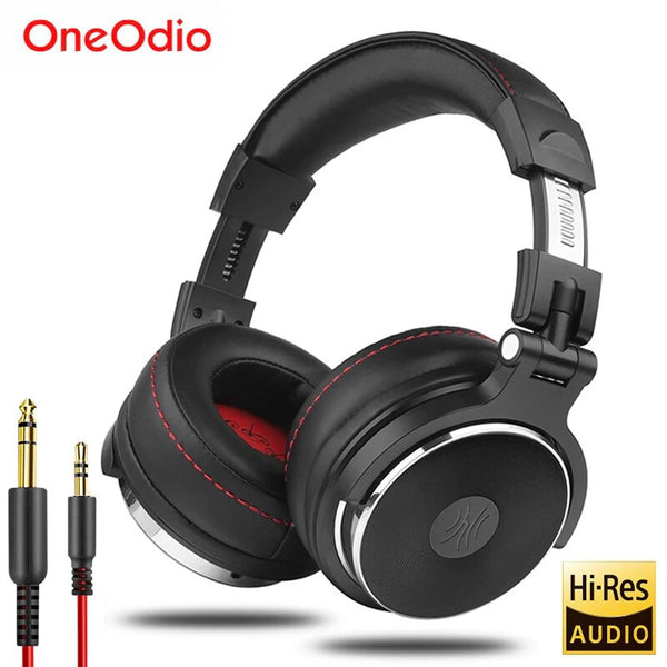Oneodio Wired Professional Studio Pro DJ Fones De Ouvido Com Microfone Sobre A Orelha HiFi Monitor Música Headset Fone De Ouvido Para Telefone PC