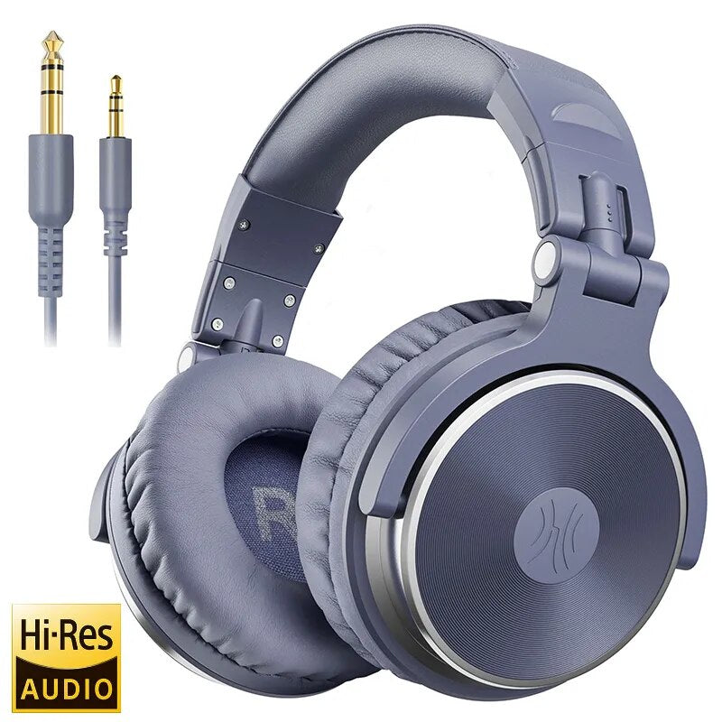 Oneodio Wired Professional Studio Pro DJ Fones De Ouvido Com Microfone Sobre A Orelha HiFi Monitor Música Headset Fone De Ouvido Para Telefone PC