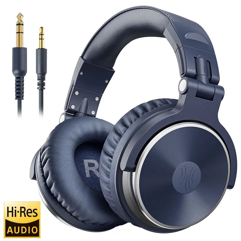 Oneodio Wired Professional Studio Pro DJ Fones De Ouvido Com Microfone Sobre A Orelha HiFi Monitor Música Headset Fone De Ouvido Para Telefone PC
