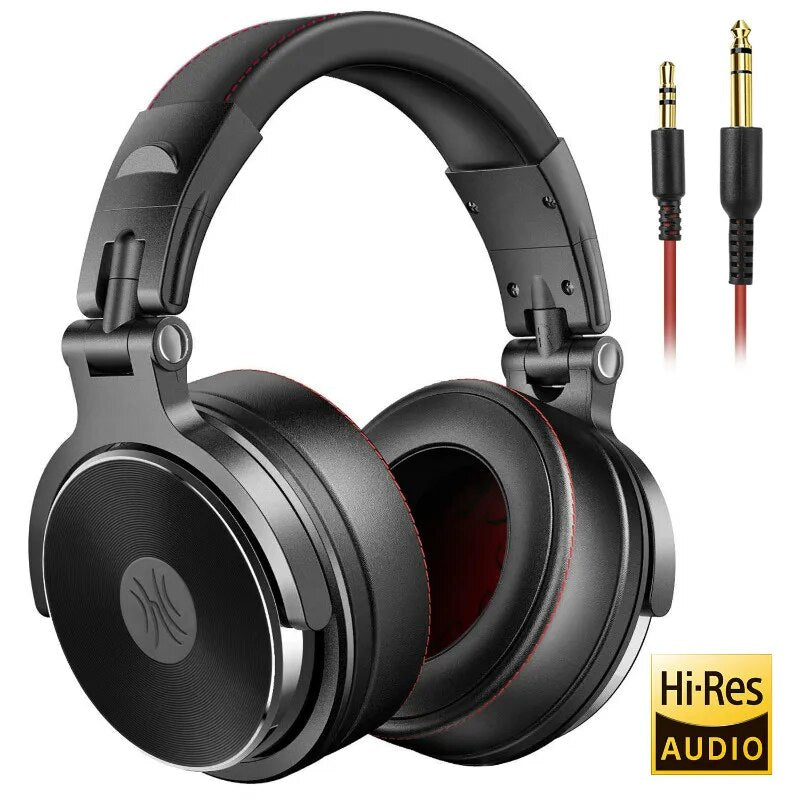 Oneodio Wired Professional Studio Pro DJ Fones De Ouvido Com Microfone Sobre A Orelha HiFi Monitor Música Headset Fone De Ouvido Para Telefone PC