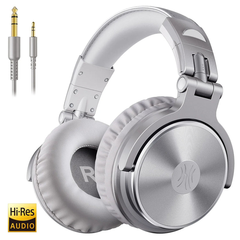 Oneodio Wired Professional Studio Pro DJ Fones De Ouvido Com Microfone Sobre A Orelha HiFi Monitor Música Headset Fone De Ouvido Para Telefone PC