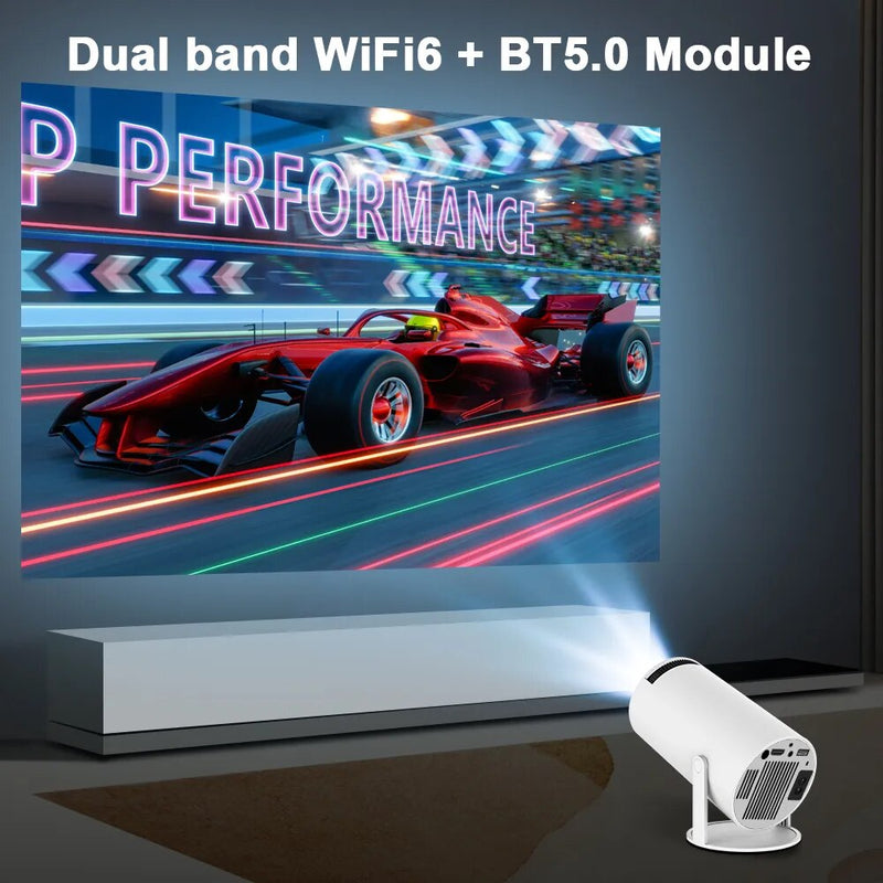 Projetor portátil transpeed, 4K, Android 11, HY300, Wifi6 duplo, 200ANSI, Allwinner H713, BT5.0, 1080P, 1280x720P, cinema, ao ar livre