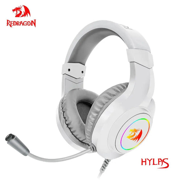Redragon HYLAS H260 RGB gaming Headphone,3.5 milímetros de som Surround Fones De Ouvido Do Computador fone de ouvido Microfone para PS4 Interruptor Xbox-um