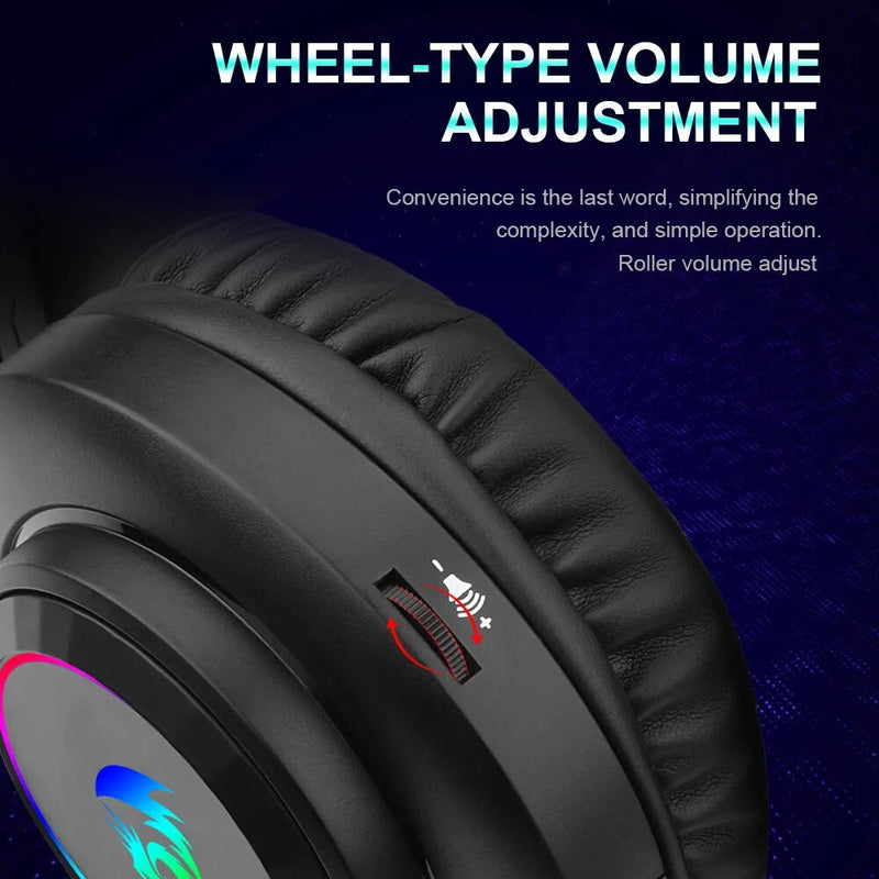Redragon HYLAS H260 RGB gaming Headphone,3.5 milímetros de som Surround Fones De Ouvido Do Computador fone de ouvido Microfone para PS4 Interruptor Xbox-um