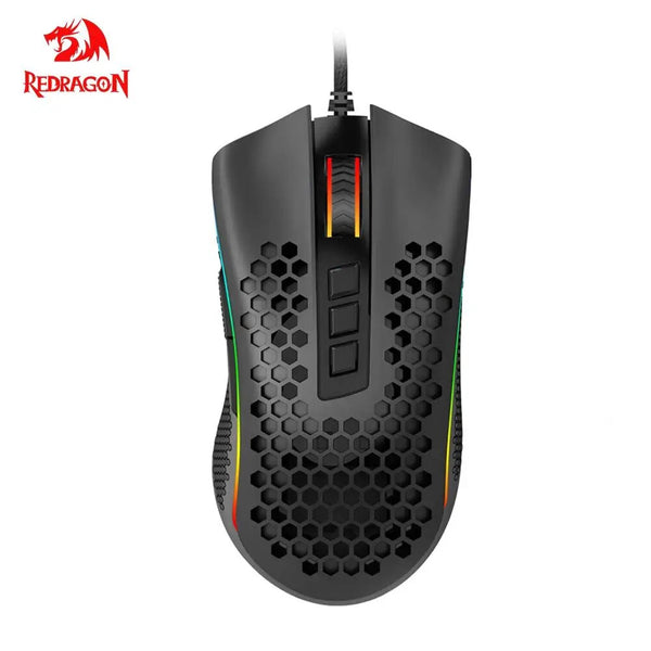 Redragon Tempestade 9 M808 RGB Backlight USB Gaming Mouse Com Fio 12400 DPI Botões Programáveis Óptica Gamer Ratos Para Computador PC