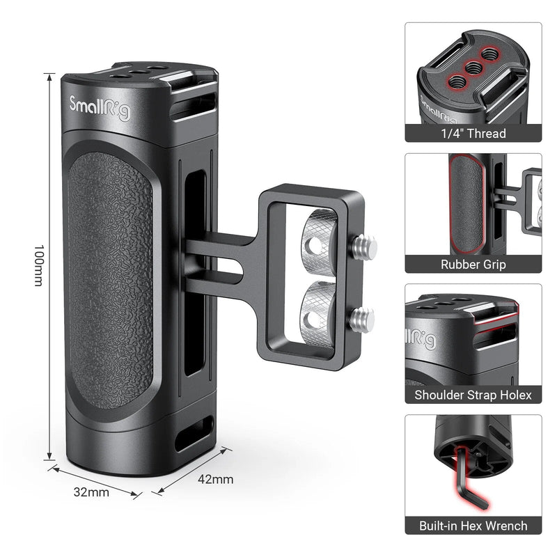SmallRig Mini Câmera Lado Handgrip, 2 "-20 Parafusos, Montagem para Mirrorless, Câmera Digital, DSLR, 2916