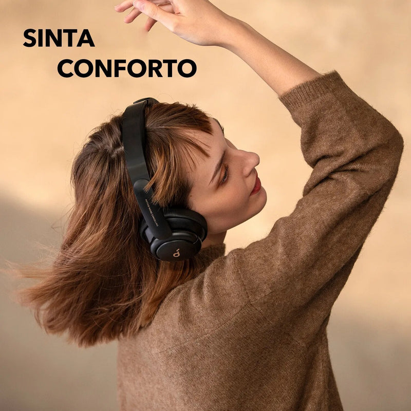 Soundcore by Anker Life Q30 fone de ouvido sem fio bluetooth Modos Múltiplos com cancelamento de ruído ativo híbrido, fone sem fio bluetooth headset som de alta resolução, 40 horas de som sem recarregar.