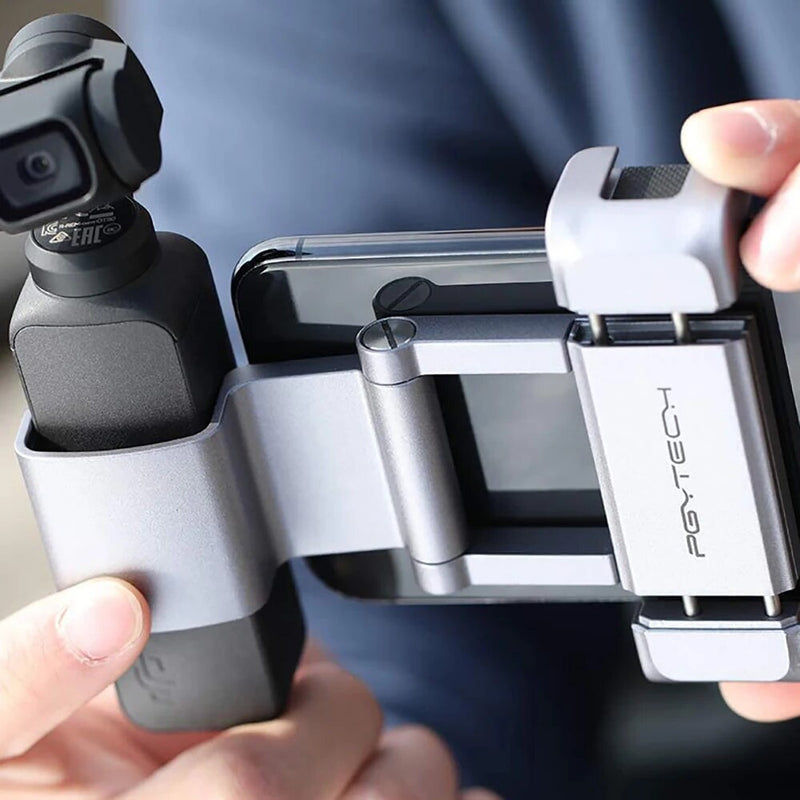 Suporte do telefone pgytech mais 1/4 parafuso suporte de telefone portátil para dji osmo pocket/osmo pocket 2 acessórios de câmera de ação