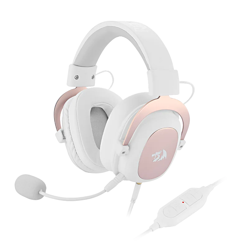 Surround-Sound Gaming Headset, Redragon H510, Zeus 2, Wired Gamer Headphone, Microfone destacável para PC, PS5, PS4, Xbox, One Switch, 7.1