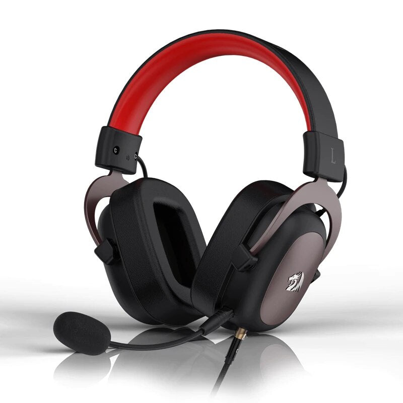 Surround-Sound Gaming Headset, Redragon H510, Zeus 2, Wired Gamer Headphone, Microfone destacável para PC, PS5, PS4, Xbox, One Switch, 7.1
