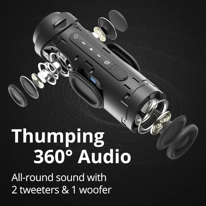 Tronsmart t7 caixinha de som bluetooth, surround de 360 graus alto-falante bluetooth, modos de led, verdadeiro estéreo sem fio, APP
