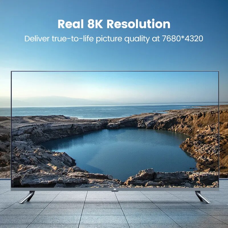 Ugreen 8k hdmi cabo para xiaomi caixa de tv ps5 hub usb ultra alta velocidade certificada 8k @ 60hz hdmi 2.1 cabo 48gbps earc dolby visão hd