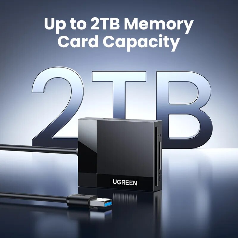Ugreen leitor de cartão 4-em-1 usb3.0/USB-C sd micro sd tf cf ms compacto adaptador de cartão flash para computador portátil multi otg leitor de cartão inteligente