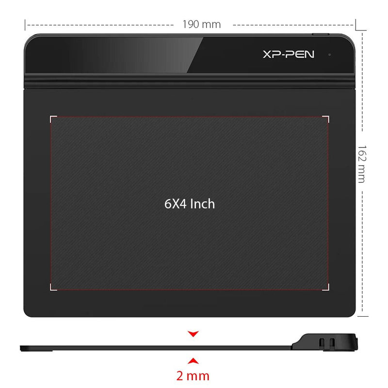 XPPen Estrela G640 Tablet Gráfico, 6 "Tablet Desenho Digital para OSU Animação Arte Educação Online, 8192 Níveis de Pressão 266RPS