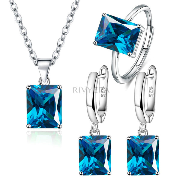 Conjunto Rivy Quadrado Azul