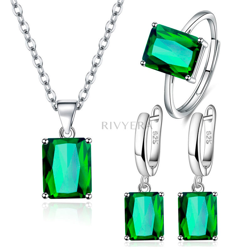 Conjunto Rivy Quadrado Verde